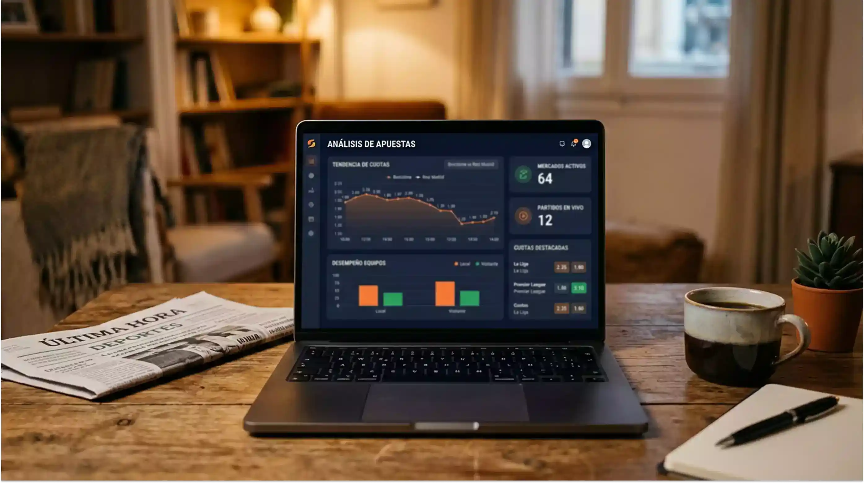 Gráfico de crecimiento del mercado de apuestas deportivas en España